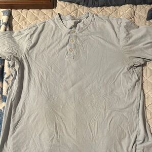 Light Blue Henley Shirt